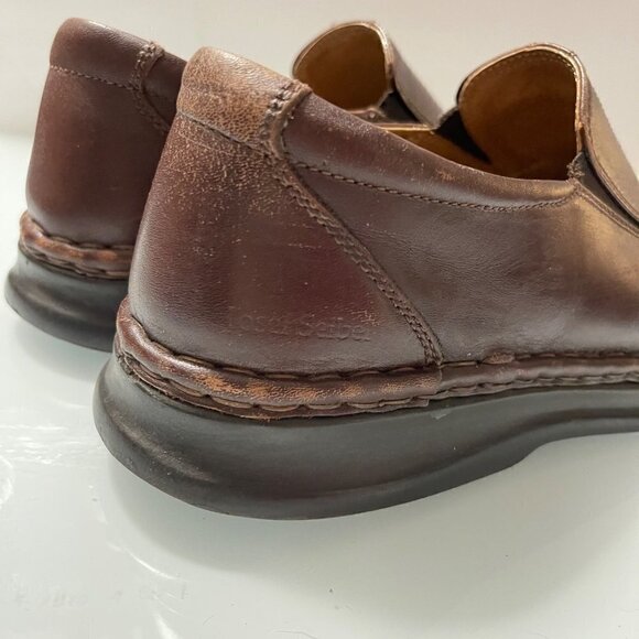 Josef Seibel Men\'s Brown Genuine Leather Slip On Loafer Shoes Size EU 42/US 9 main image 4